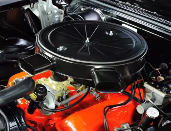 Bajo el capó 1958 Chevrolet Bel Air Impala 348 Super Turbo-Thrust Tri-Power Convertible (1867)