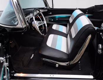 Interior 1958 Chevrolet Bel Air Impala 348 Super Turbo-Thrust Tri-Power Convertible (1867)