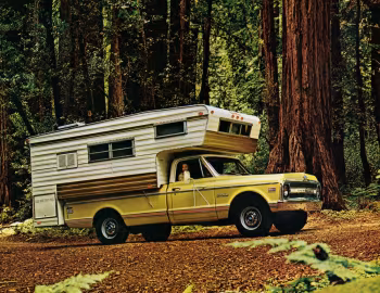1969 Chevrolet C20 Fleetside Pickup with Open Road Camper (CS/CE-20934)