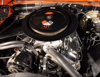 Bajo el capó 1969 Chevrolet Camaro ZL-1 COPO ''Hugger Orange''