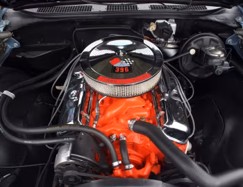 Bajo el capó 1969 Chevrolet Chevelle SS 396/350 HP L34 Sport Coupe (13637)
