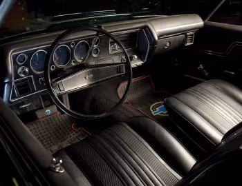 Interior Chevrolet Chevelle SS 454 LS6 Convertible NHRA Super Stock Race Car '1970