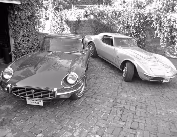 Jaguar E-Type V12 Fixed Head Coupe, Chevrolet Corvette Stingray Sport Coupe