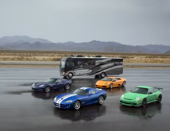 Dodge Viper SRT10 Coupe, Chevrolet Corvette Z06, Porsche 911 GT3 RS, Lamborghini Murciélago LP 640, Fleetwood