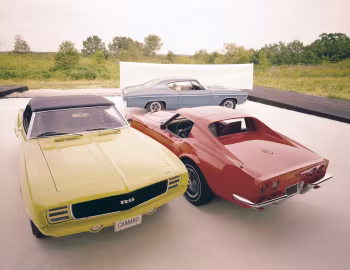 Chevrolet Chevelle SS 396 Sport Coupe, Chevrolet Corvette Stingray Sport Coupe, Chevrolet Camaro RS Convertible