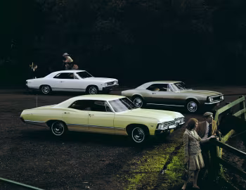 Chevrolet Impala Sport Sedan, Chevrolet Camaro Sport Coupe, Chevrolet Chevelle Malibu Sport Coupe