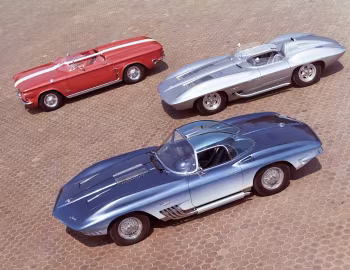 Chevrolet Corvette XP-87 Stingray Racer, Chevrolet Corvette XP-755 Shark Concept Car, Chevrolet Corvair Sebring Spyder XP-737 Concept
