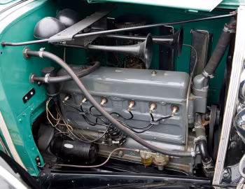 Under the hood 1932 Chevrolet Confederate Convertible (21BA)