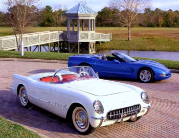 1953 Chevrolet Corvette & 1998 Chevrolet Corvette Convertible