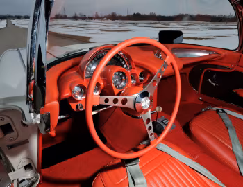 Panel frontal 1958 Chevrolet Corvette 283/290 HP Fuel Injection ''Showcrest White'' (J800-867)