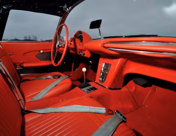 Intérieur 1958 Chevrolet Corvette 283/290 HP Fuel Injection ''Showcrest White'' (J800-867)