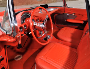 Interior 1958 Chevrolet Corvette 283/290 HP Fuel Injection ''Signet Red'' (J800-867)