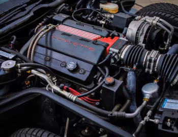 Sob o capô 1996 Chevrolet Corvette Grand Sport Coupe (1YY07)