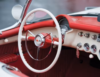 Panel frontal 1954 Chevrolet Corvette ''Polo White'' (2934)