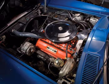 Bajo el capó 1964 Chevrolet Corvette Sting Ray 327 by GM Styling (0800-37)