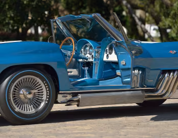 Interior 1963 Chevrolet Corvette Sting Ray Convertible Show Car (0867)