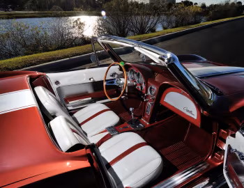 Intérieur Chevrolet Corvette Sting Ray Convertible Show Car Replica (0867) '1963