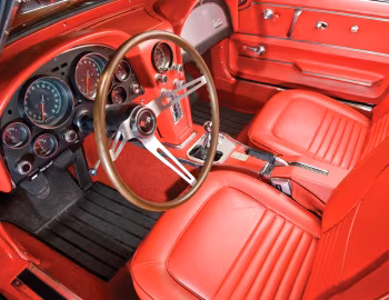 Interior 1967 Chevrolet Corvette Sting Ray L71 Convertible with side mount exhaust option (19467)