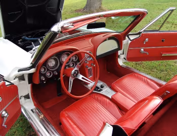 Interior 1963 Chevrolet Corvette Sting Ray L84 Convertible (0867)