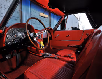 Interior 1964 Chevrolet Corvette Sting Ray L84 327/375 HP Fuel Injection Convertible (0800-67)