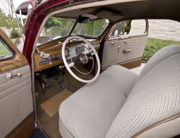 Interior 1948 Chevrolet Fleetline 2-door Country Club Aerosedan (48FK-2144 1007)
