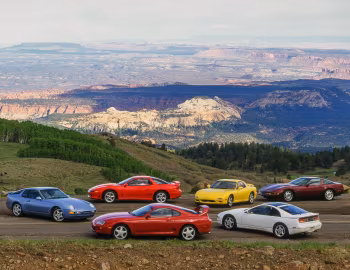 Porsche 968, Mitsubishi 3000GT, Toyota Supra, Mazda RX-7, Nissan 300ZX Twin Turbo 2+2 T-Top, Chevrolet Corvette