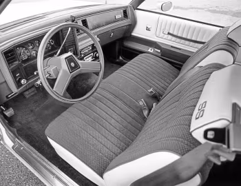 Panel frontal 1983 Chevrolet Monte Carlo SS (Z37+Z65)