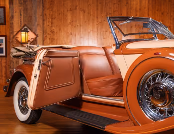 Interior 1933 Chrysler Custom Imperial Dual Cowl Phaeton by LeBaron (#3597)