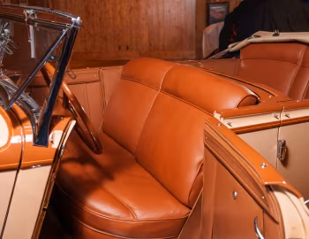Interior 1933 Chrysler Custom Imperial Dual Cowl Phaeton by LeBaron (#3597)