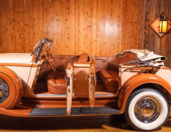 Interior 1933 Chrysler Custom Imperial Dual Cowl Phaeton by LeBaron (#3597)