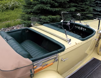 Interior 1931 Chrysler Imperial Dual Cowl Phaeton by LeBaron (CG)