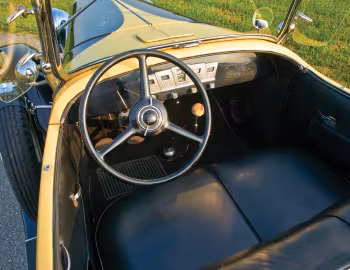 Interior 1930 Chrysler Series 77 Dual Cowl Phaeton by Locke