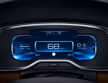 Камбінацыя прыбораў Citroën C6 '2016–23