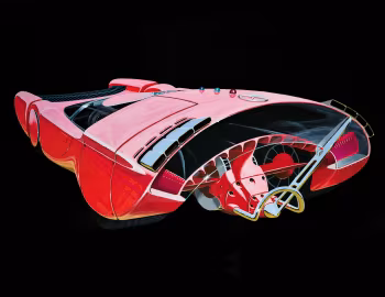 Esboço (sketch) Colani C112 '1970