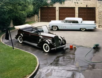 Lincoln Model K Royal Canadian Tour Car by LeBaron, Continental Mark IV Landau Pre-production