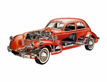 1937 Cord 812 Supercharged Beverly Sedan Bustlback (C96-FС)