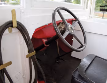 Interior 1930 Ford Model AA Popcorn Truck by Cretors