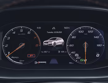 Комбинация приборов Cupra León VZ3 [UK-spec] '2021–24