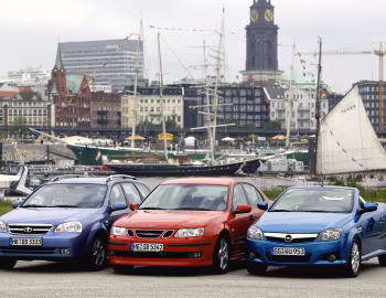 Saab 9-3 Aero Sport Sedan, Opel Tigra TwinTop, Daewoo Nubira Wagon