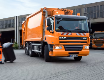 DAF CF75.310 6×2 FAN Day Cab Zölle HN-Cityloader refuse truck '2006–13
