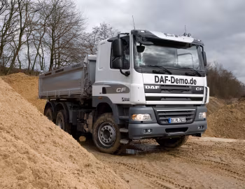 DAF CF85.460 6×4 FAT Sleeper Cab Meiller Dreiseitenkipper Typ D316 '2006–13