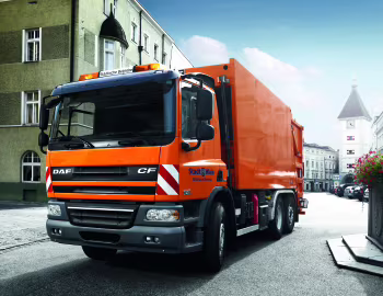 DAF CF75.310 EEV 6×2 FAN Day Cab refuse truck [Germany] '2006–13