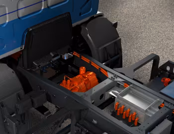 Bajo el capó DAF LF Electric '2018–24