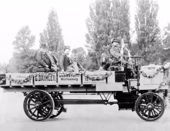 Daimler 12 PS Motor-Lastwagen, Gottlieb Daimler, August Wilhelm Maybach