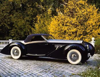 Delage D8 120 Super Sport Cabriolet par DeVillars (#51626) '1938