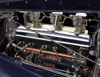 Под капотом Delahaye 135 M Cabriolet par Graber (#800320) '1946