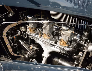 Bajo el capó Delahaye 135 Coupe des Alpes Cabriolet par Chapron (#48482) '1937