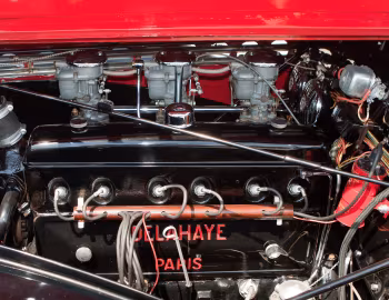 Bajo el capó Delahaye 135 M Cabriolet par Guilloré (#800788) '1947