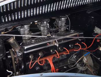 Bajo el capó Delahaye 135 M Cabriolet par Guilloré (#800863) '1949