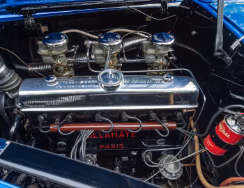 Bajo el capó Delahaye 135 MS Cabriolet par Faget-Varnet (#801077) '1948